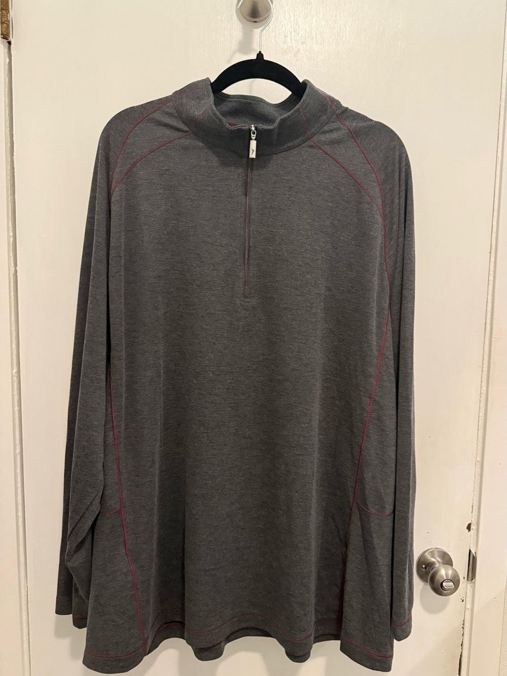 Tommy Bahama gray quarter-zip pullover 2XLB